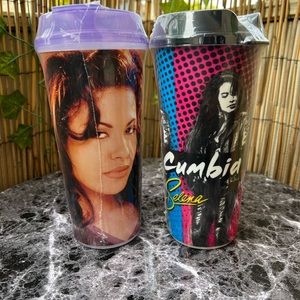 ⚡️Selena Quintanilla STRIPES 32 OZ Tumbler Cups Fiesta de la Flor⚡️